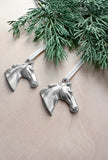 Pewter Equestrian Thoroughbred Ornament