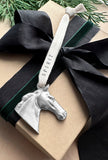 Personalized Pewter Equestrian Thoroughbred Ornament