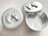 Equestrian Thoroughbred Pewter Keepsake Box