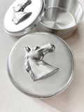 Equestrian Thoroughbred Pewter Keepsake Box