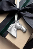 Pewter Equestrian Thoroughbred Ornament