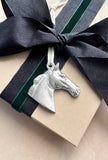 Pewter Equestrian Thoroughbred Ornament