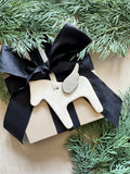 Ceramic Dala Horse Ornament with Angel Wing