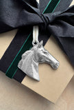 Pewter Equestrian Thoroughbred Ornament